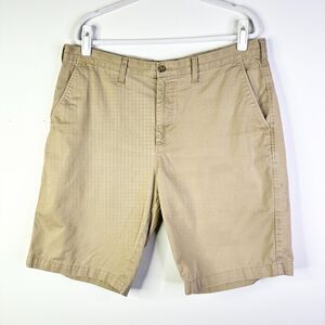 Eddie Bauer Shorts Men 38 Beige Khaki Classic Chino 100% Cotton Preppy Dadcore